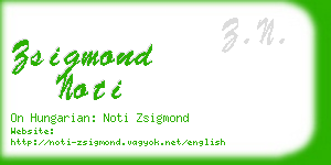 zsigmond noti business card